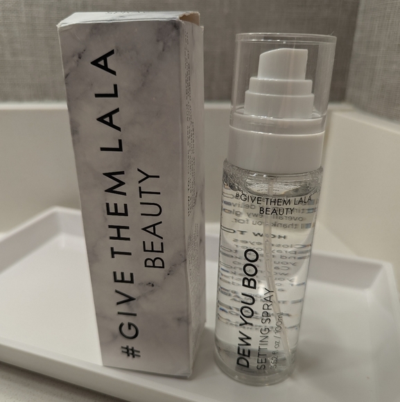 LaLa beauty Dew You Boo Setting Spray Full size 3.52 Fl oz/ 100ml NIB - Picture 8 of 13